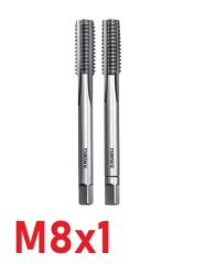 M8x1 İnce Diş El Kılavuz Takımı DIN2181
