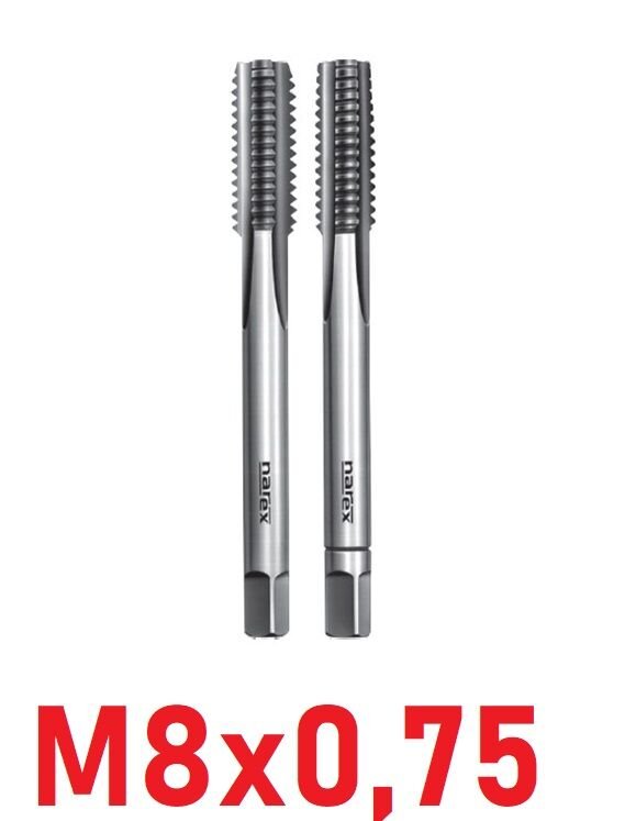 M8x0,75 İnce Diş El Kılavuz Takımı DIN2181