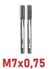M7x0,75 İnce Diş El Kılavuz Takımı DIN2181