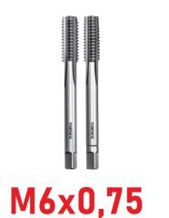 M6x0,75 İnce Diş El Kılavuz Takımı DIN2181