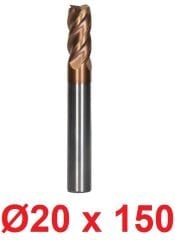 Ø20 x 150 mm Karbür Freze Düz
