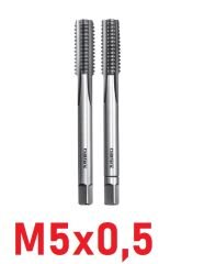 M5x0,5 İnce Diş El Kılavuz Takımı DIN2181