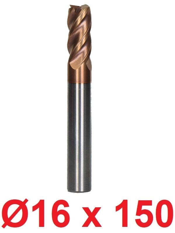 Ø16 x 150 mm Karbür Freze Düz