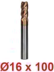 Ø16 x 100 mm Karbür Freze Düz