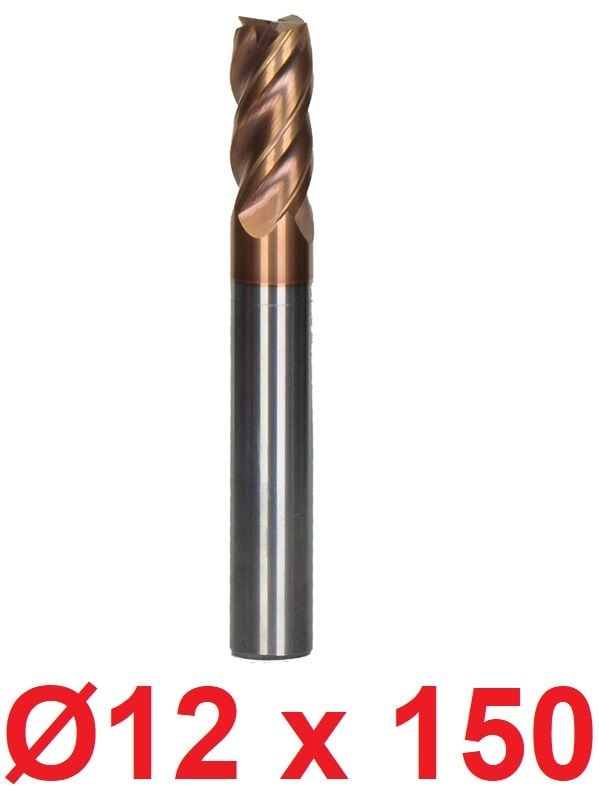 Ø12 x 150 mm Karbür Freze Düz