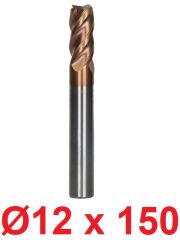 Ø12 x 150 mm Karbür Freze Düz