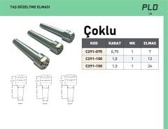 0.75 Karat Çoklu Taş Düzeltme Elması ( 7 taneli )