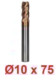 Ø10 x 75 mm Karbür Freze Düz