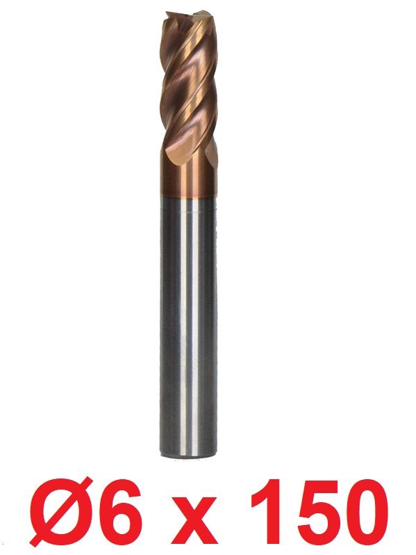 Ø6 x 150 mm Karbür Freze Düz