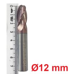 Ø12 X 25 X 75 mm Karbür Freze Küre R6