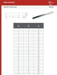 8 x 8 x 125 mm Torna Kalemi HSS